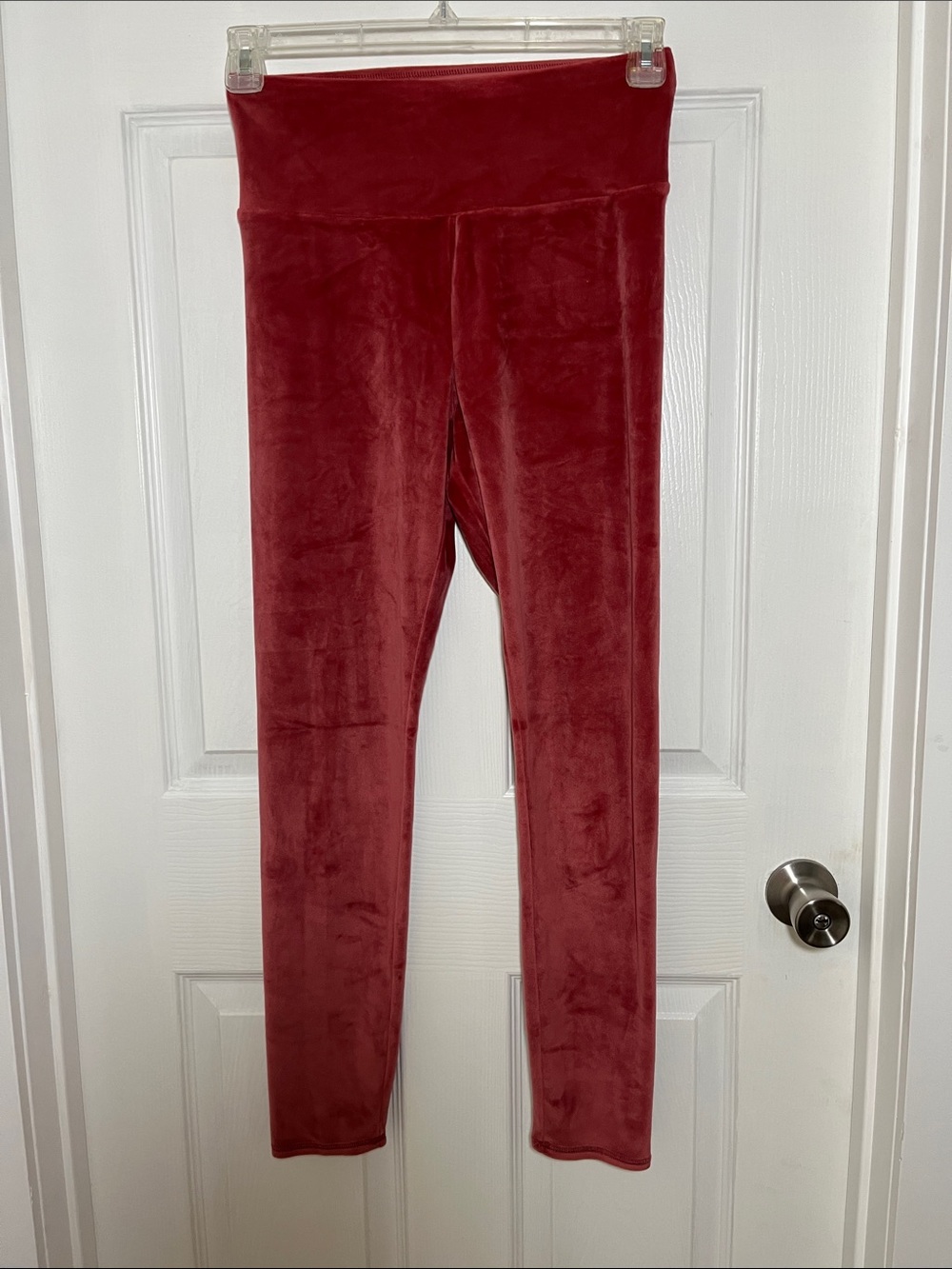 32 Degrees Heat Velour Leggings in Rosewood